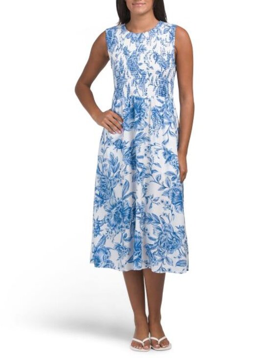 Calvin Klein Dresses & Skirts - CALVIN KLEIN Smocked Top Midi Dress